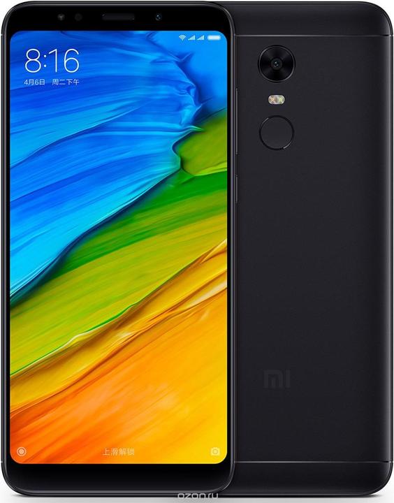 Produktbild Xiaomi Redmi 5 Plus (64 GB, Black, 5.99", Hybrid Dual SIM, 12 Mpx, 4G)