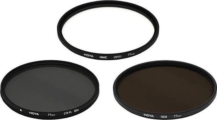 Produktbild Hoya Digital Filter Kit II (UV, CIR-PL & ND8) Filterset (43 mm, ND- / Graufilter, Polarisationsfilter, UV-Filter)