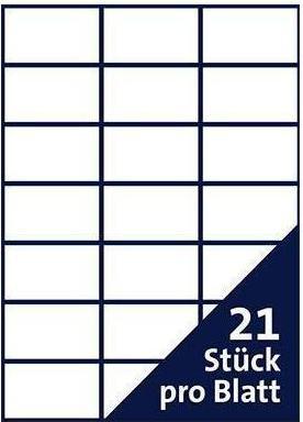 Produktbild Soennecken Etikett 5761 70x42mm weiss 2.100 St./Pack.