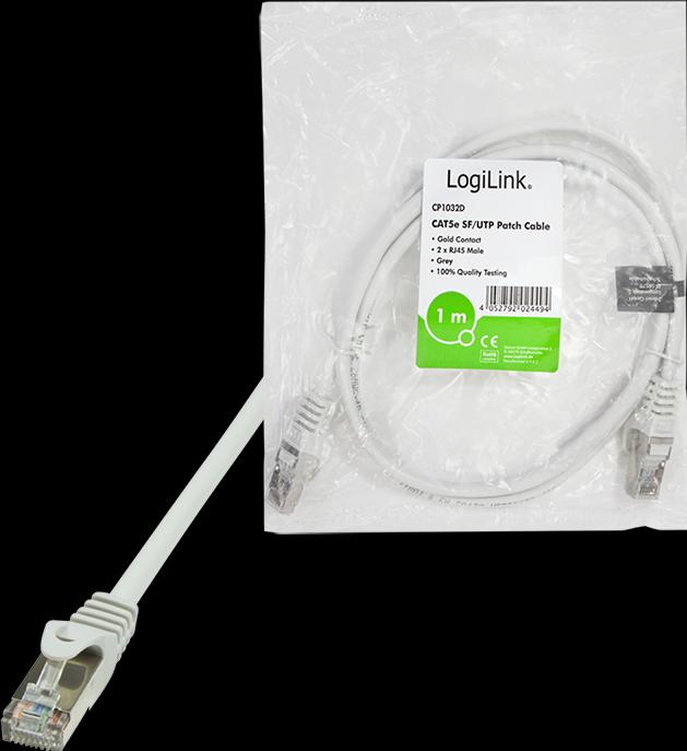 Produktbild LogiLink Netzwerkkabel (SF/UTP, CAT5e, 1 m)