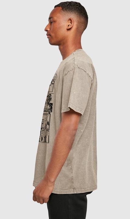 Actual product image Absolute Cult Baki - S1 Manga Hug Panel Acid Washed Oversize Tee - 115261 (L)