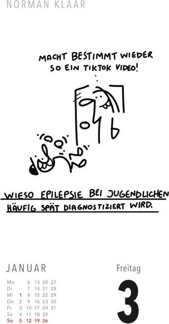 Produktbild Fiese Bilder Cartoons für jeden Tag 2025: Tageskalender (Kein Einband, Deutsch)