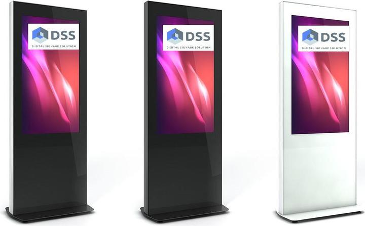 Produktbild DSS Indoor Stele Portrait, 75" Bildschirm, schwarz