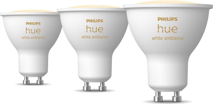 Productafbeelding Philips Hue White Ambiance (GU10, 4.20 W, 350 lm, 3 x, E)