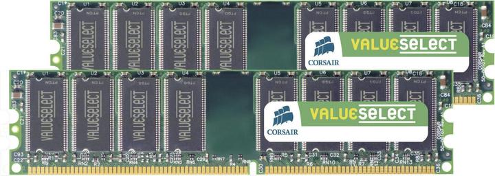 Produktbild Corsair ValueSelect (2 x 2GB, 667 MHz, DDR2-RAM, DIMM)