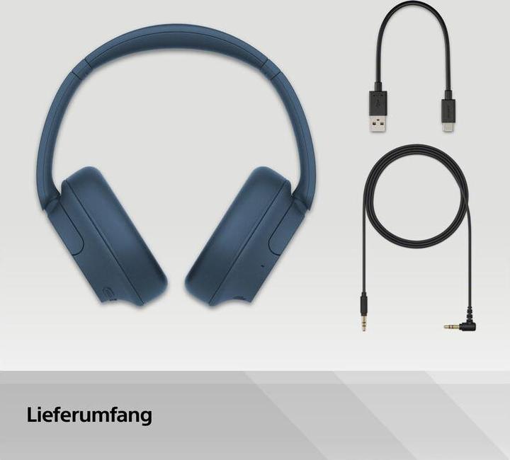 Productafbeelding Sony WH-CH720N (NC, 35 h, Draadloze, Bedraad)