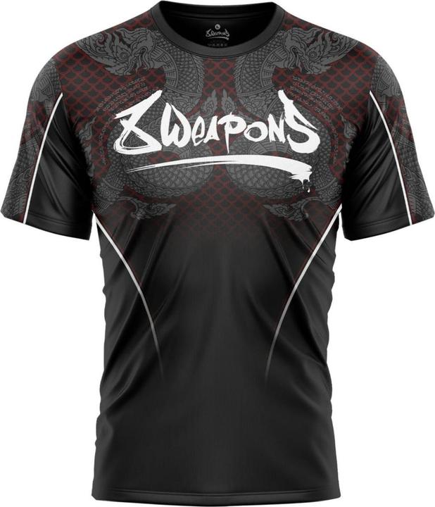 Actual product image 8Weapons Functional T-Shirt, Naga Yant, black-red S (S)
