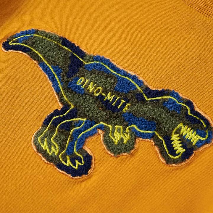 Immagine prodotto VidaXL Camicia da bambino a maniche lunghe color ocra 140,Materiale: 100 (140)