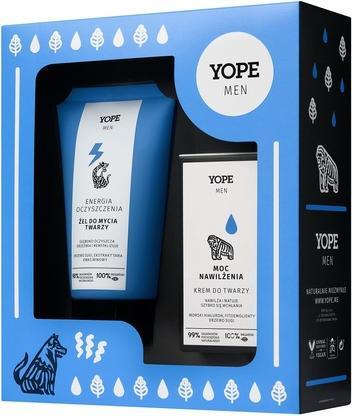 Yope Yopeset Men Wood Face Wash Gel 150ml und Feuchtigkeitscreme 50ml (Gel, 150 ml)