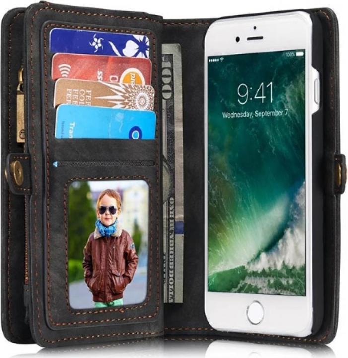 Immagine prodotto Caseme Custodia per carte di credito a portafoglio in vera pelle per Apple iPhone 8 (Apple iPhone 8)