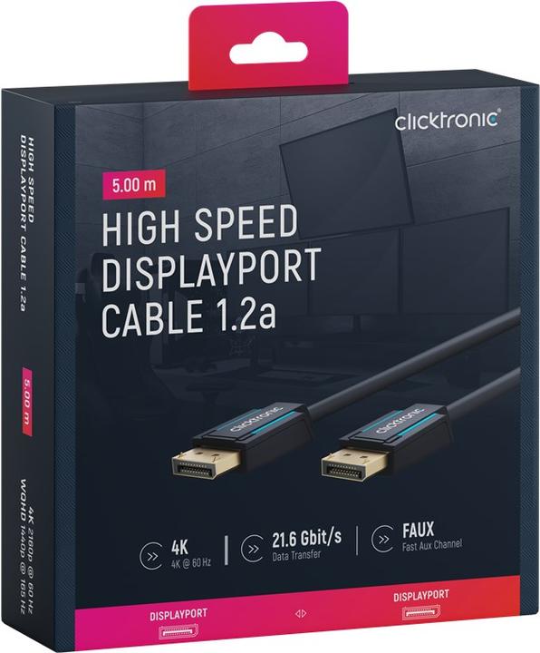 Immagine prodotto clicktronic DisplayPort — DisplayPort (5 m, DisplayPort)