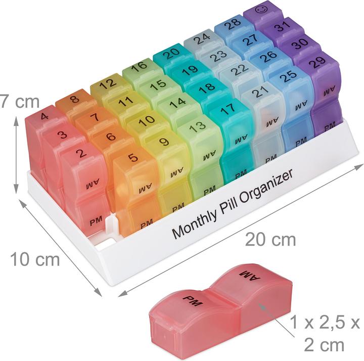 Actual product image Relaxdays Pillbox