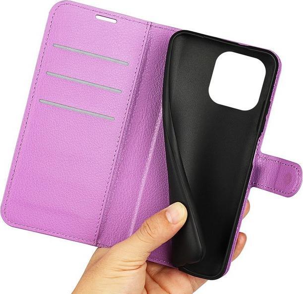 Actual product image MU Classic Litchi Leather Bookcover Series (Apple iPhone 14 Pro Max)