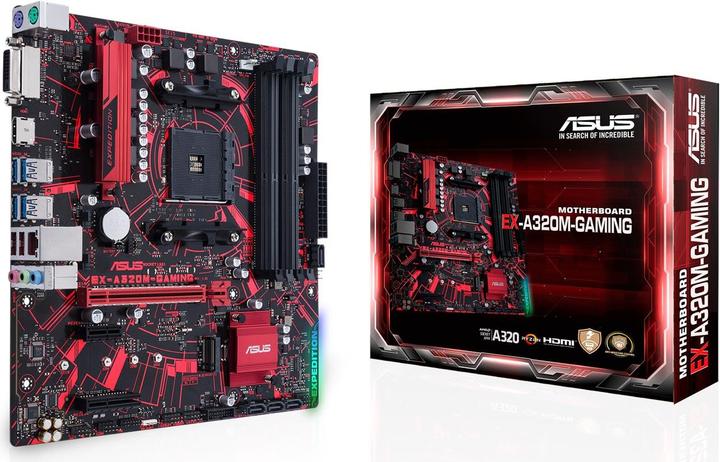 Image du produit ASUS EX-A320M-Gaming (AM4, AMD A320, mATX)