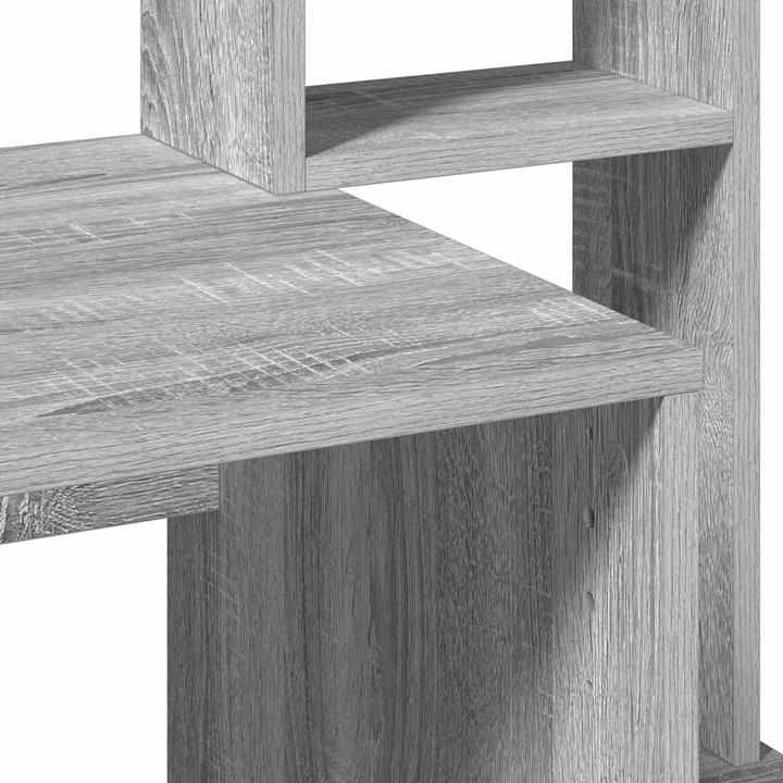 Actual product image VidaXL Desk with shelf grey Sonoma 100x45x140 cm wood-based material (100 x 45 x 140 cm)