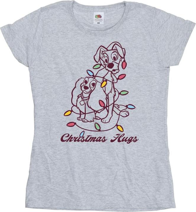 Disney Lady And The Trump Christmas Hugs TShirt (XXL)