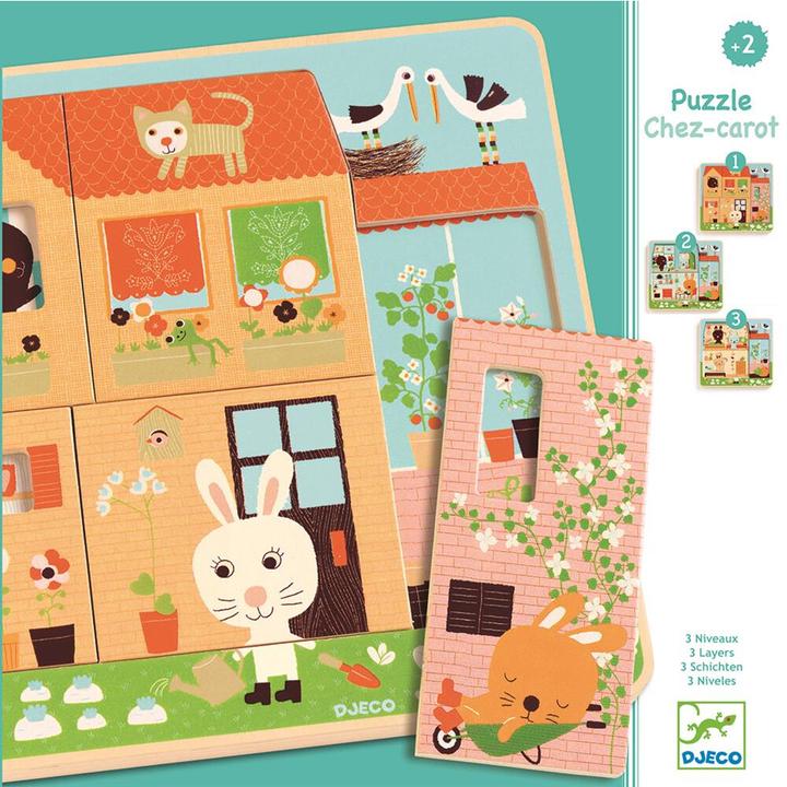Immagine prodotto Djeco Chez Carot (12 pezzi)