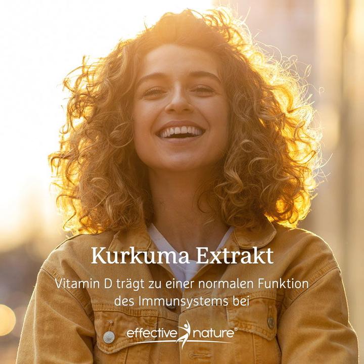 Immagine prodotto Effective Nature Kurkuma Extrakt mit Vitamin D3 (1 Pezzo/i, Goccia, 0.05 g)