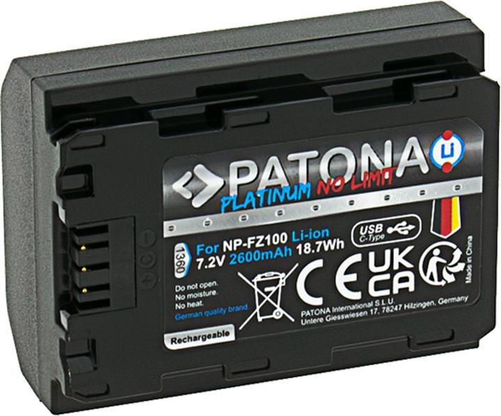 Patona Platinum NP-FZ100 USB-C (Kamera Akku)