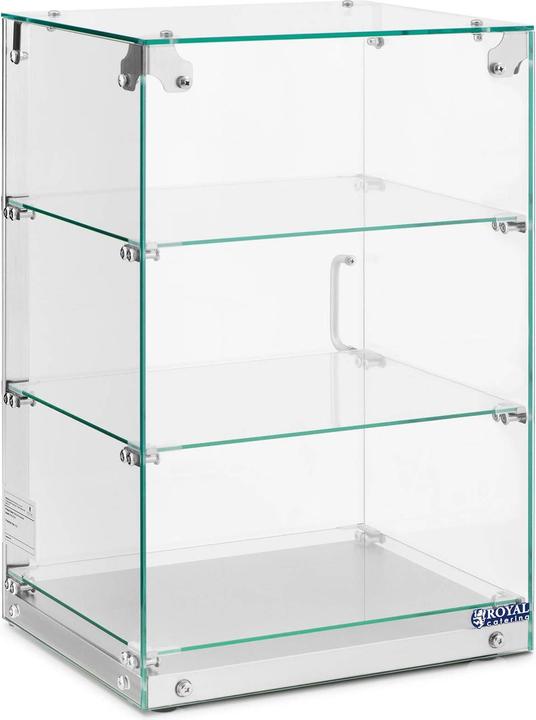 Produktbild Royal Catering Gastro Kuchenvitrine Buffetvitrine Tortenvitrine Panoramavitrine 60 L 3 Ebenen (60 l)