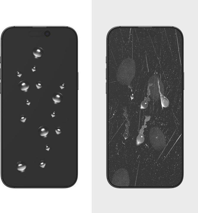 Actual product image Hofi Glass Fit+ 2-pack tempered glass for iPhone 16e / 14 / 13 Pro / 13 - black (2 Piece, Apple iPhone 16e)