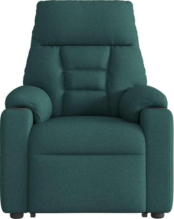 Image du produit VidaXL Fauteuil de massage électrique avec fonction releveur Vert foncé Tissu