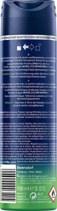 Image du produit NIVEA MEN MEN Fresh Sensation Spray (Spray, 150 ml)