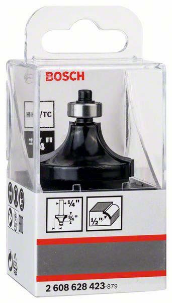 Produktbild Bosch Professional Zubehör Abrundfräser, 1/4-Zoll, R1 12,7 mm, D 38,1 mm, L 18,6 mm, G 60 mm