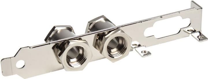Actual product image Koolance Slot bracket with 2x G1/4' feedthrough