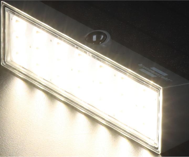 Produktbild Brennenstuhl SOL 1000 Plana 1173740002 Solar-Wandlampe 3.9 W Neutralweiss Grau (1000 lm, IP54)