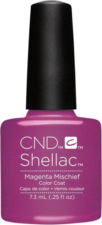 Actual product image CND Shellac - Color Coat Magenta Mischief (Magenta, UV gel varnish)