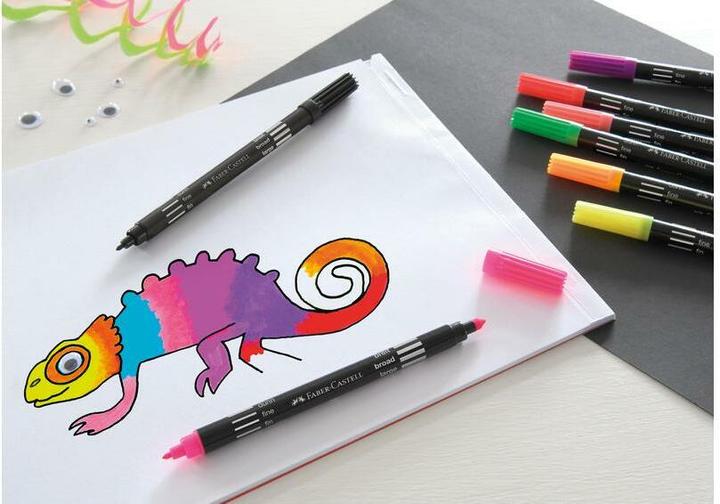 Image du produit Faber-Castell Stylos à double fibre (Multicolore, 10 x)