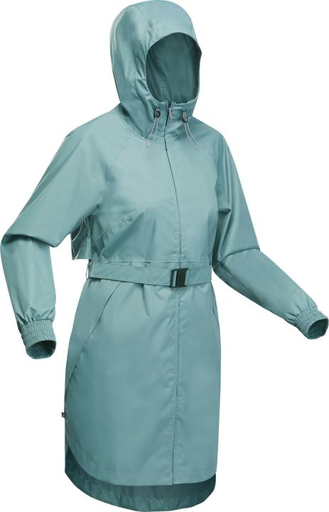 Quechua Women's Long Waterproof Hiking Jacket - Raincut Long