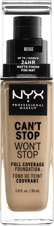 Produktbild NYX Professional Make-Up Full Coverage Foundation - Can't Stop Won't Stop (Beige)