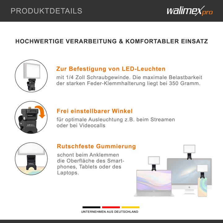 Produktbild Walimex pro Multifunktionale Mini-Klemme