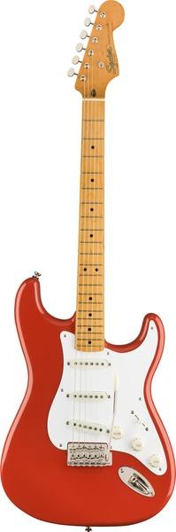 Squier Classic Vibe 50s Stratocaster Fiesta Red MN (E-Gitarre, Maple, Okoume, Bone, Nato, Mahagoni, Pappel, Ahorn, Fichte)