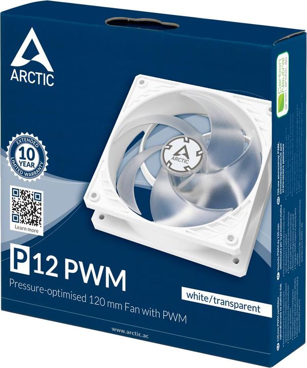 Image du produit Arctic P12 PWM blanc transparent (120 mm, 1 x)