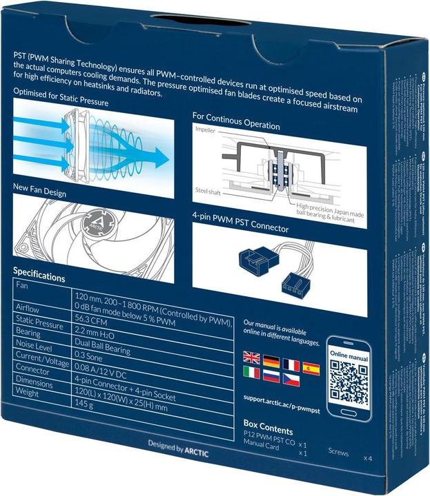 Actual product image Arctic P12 PWM PST CO (120 mm, 1 x)