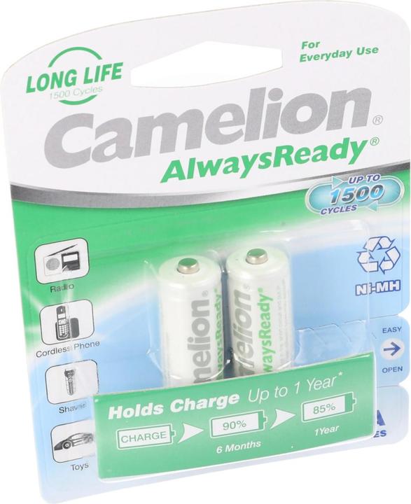Actual product image Camelion Akku AA, Mignon LR6, HR6, in 2er Blisterverpackung (2 pcs., AA, 800 mAh)