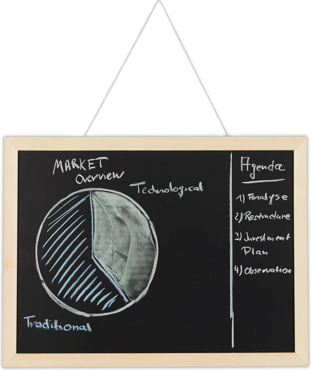 Actual product image Relaxdays Chalkboard with Frame (60 x 2 x 40 cm)