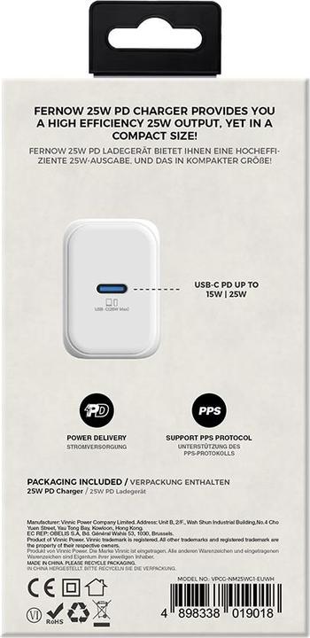 Image du produit Vinnic FERNOW PD Charger (25 W)