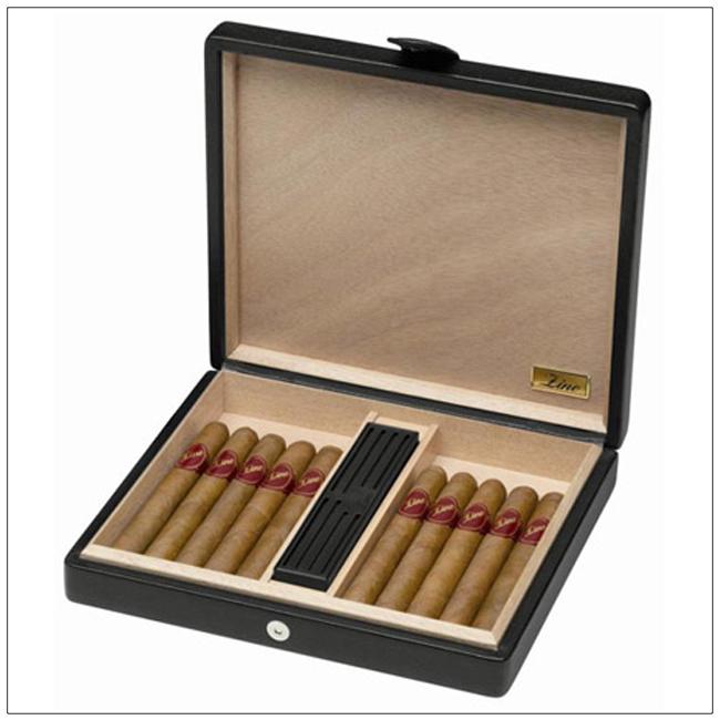 Image du produit Zino Humidor de voyage PM cuir noir (12)