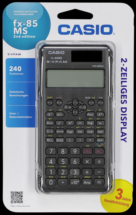 Produktbild Casio FX-85MS 2nd Edition (Solarzellen, Batterien)