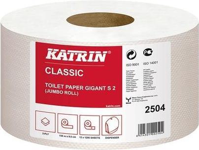 Katrin Toilet paper Classic Gigant S 2 Number of plies: 2-ply Fibre blend Number of sheets: 1.... (1 x)