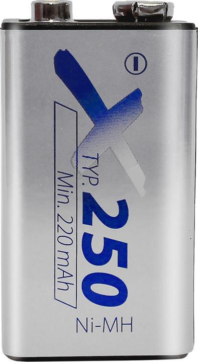 Actual product image XCell 9v block battery 250mah nimh (9 V, 250 mAh)