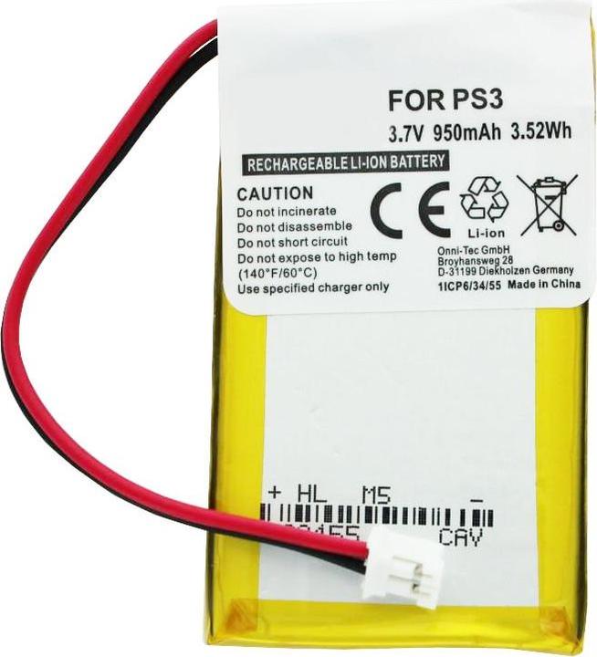 Produktbild Sony Akku PS3 SIXAXIS Wireless-Controller Akku LIP1859, CS-SP130SL, LIS1359, LIP1472 (1 Stk., Gerätespezifisch, 1200 mAh)