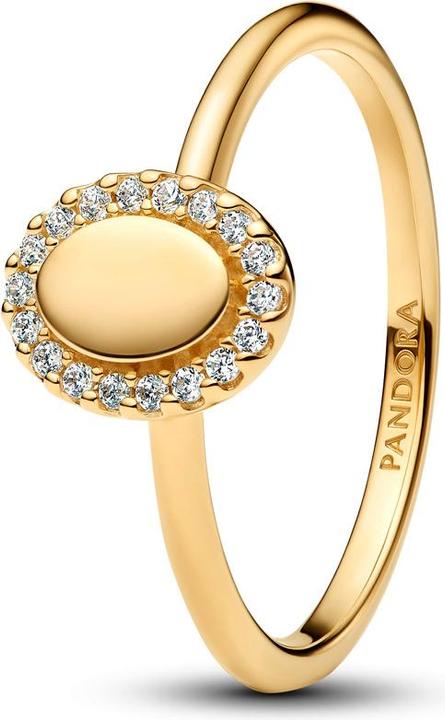 Produktbild Pandora Gravierbarer Ovaler Strahlenkranz Ring (50)
