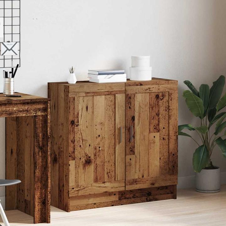 Image du produit VidaXL Bücherschrank Altholz-Optik 82,5x30,5x80 cm Holzwerkstoff (82,5 x 30,5 x 80 cm)