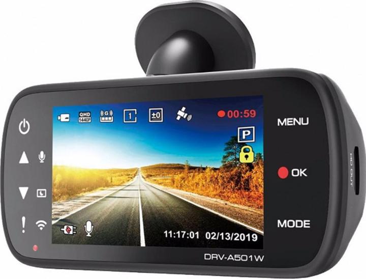 Actual product image Kenwood Corp. DRV-A501W (Wi-Fi, GPS receiver, Accelerometer, WQHD)