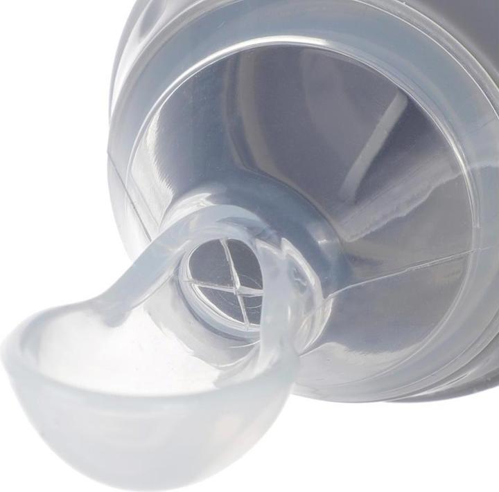 Actual product image Haakaa Squeeze feeding bottle with spoon (120 ml)
